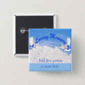 In Loving Memory of.._Button Vierkante Button 5,1 Cm (Voorkant /achterkant)
