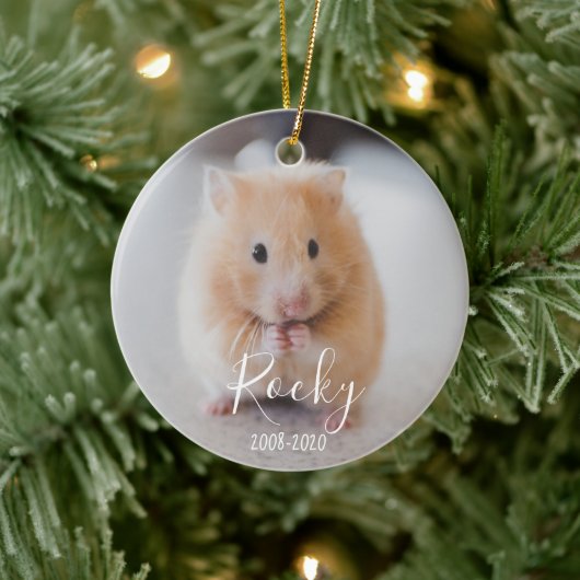 In Loving Memory of Pet, hondenkat, kip, hamster Keramisch Ornament (Boom)