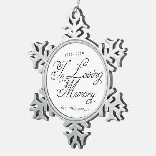 In Loving Memory Ornament aandenken (Rechts)