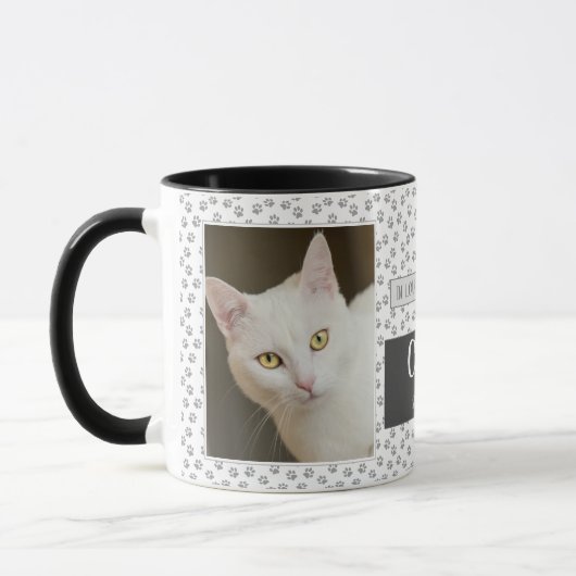 In Loving Memory Pet Memorial Mok Grijze pootafdru (Links)