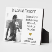 In Loving Memory Photo Herembrance Memorial Fotoplaat (Zijkant)