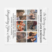In Loving Memory Photo Memorial Fleece Deken (Voorkant (Horizontaal))