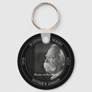 In Loving Memory Photo Memorial   Funeral Black Sleutelhanger