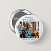 In Loving Memory | Photo Memorial Ronde Button 5,7 Cm (Voorkant /achterkant)
