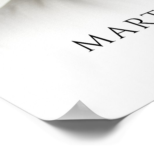 In Loving Memory Photo Modern Script Funeral Poster (Hoek)