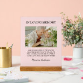 In Loving Memory Photo Wedding Pink Blush (Mariage)