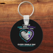 In Loving Memory Semi Colon Zelfmoord Preventie AW Sleutelhanger (Achterkant)