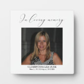 In loving memory sign Tabletop Plaque with Easel (Devant)
