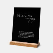 In Loving Memory Simple Wedding Black (Angle)