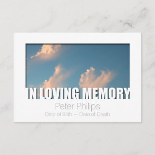In Loving Memory Sjabloon 5 Celebration of Life Kaart