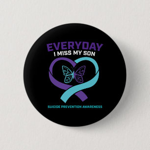In Loving Memory Soon Zelfmoord Preventie Bewustzi Ronde Button 5,7 Cm