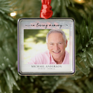 In Loving Memory Sunset Memorial Metalen Ornament