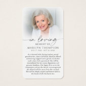 In Loving Memory Sunset Photo Sympathy Cards (Dos)