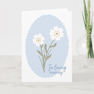 In Loving Memory Sympathy Card for Her Kaart