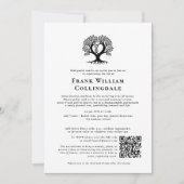 In Loving Memory Tree Pod Funeral Kaart (Voorkant)