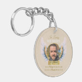 In Loving Memory waren je vleugels klaar Photo Ang Sleutelhanger (Voorkant Links)