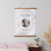 In Loving Memory with Photo | marble Hangend Wandkleed (Slaapkamer)
