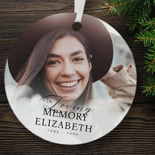 In Loving Memory Wolken Memorial Moderne foto's Metalen Ornament