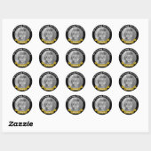 In Loving Memory Zwart Goud Foto Stickers (Vel)