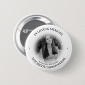 In Loving MemoryCustom Photo Memorial Ronde Button 5,7 Cm (Voorkant /achterkant)