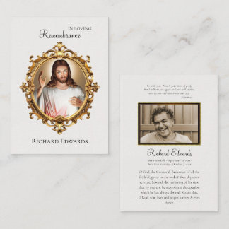 In Loving Remembrance Catholic Funeral Prayer Card Plaatskaartje