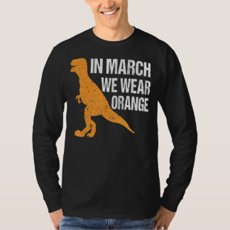 In maart Draag we Oranje mevrouw Awareness Multipl T-shirt