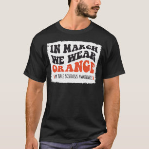 In maart Draag we Oranje MS Warrior Retro Multiple T-shirt