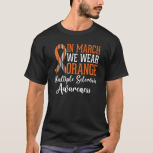 In maart Draag we Oranje multiple sclerose awarene T-shirt