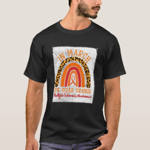 In maart Draag we Oranje multiple sclerose awarene T-shirt