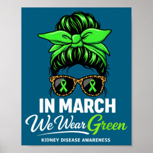 In maart dragen we groen voor het vergroten van he poster