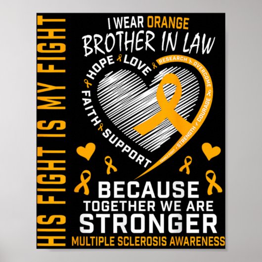 In March We Wear Orange Brother In Law Multiple Sc Poster (Voorkant)