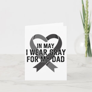 In mei Draag ik Gray Ribbon Brain Tumor Awareness  Kaart