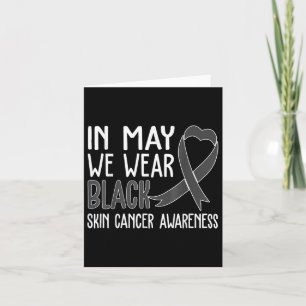 In mei Draag we de Black Skin Cancer Awareness Mon Kaart