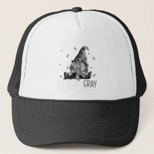 In mei Draag we grijze hersenkanker Trucker Pet