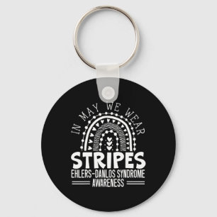 In mei dragen we strepen Ehlers-danlos Syndroom Be Sleutelhanger