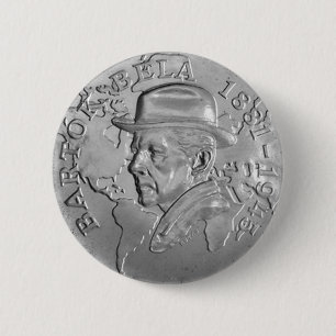 IN MEMORIAM BARTÓK BÉLA RONDE BUTTON 5,7 CM