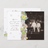 In memoriam dank u man of vrouw dood kaart (Voorkant / Achterkant)