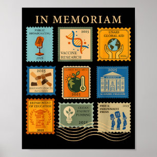 In Memoriam Gelijke Rechten Wetenschap Vrouwenrech Poster