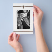 In Memoriam Herdenking Death Notice Foto Flyer (Hand)