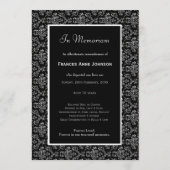 In Memoriam Herdenking Death Notice Foto Programma (Achterkant)