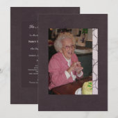 In Memoriam Herdenking Death Notice Foto Programma (Voorkant / Achterkant)