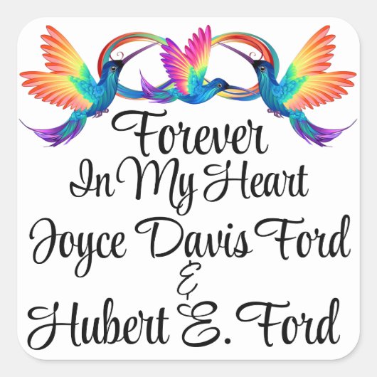 In Memoriam Sticker (Voorkant)