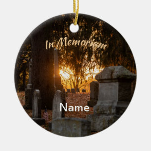 In Memoriam Sunset Keramisch Ornament