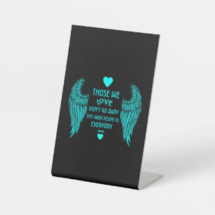 In Memory Bereavement and Loss Photo Print Kaart W Reclamebord Met Voetstuk