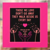 In Memory Bereavement and Loss Photo Print Raamsticker (Vel 2)