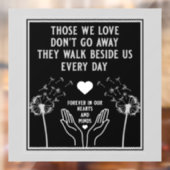 In Memory Bereavement and Loss Photo Print Raamsticker (Vel 2)