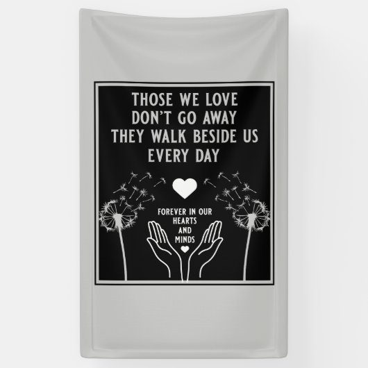 In Memory Bereavement and Loss Photo Print Spandoek (Verticaal)