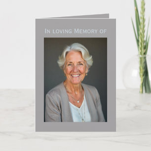 In Memory Card + jouw tekst & foto Kaart