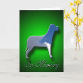In Memory Dog Sympathicard Kaart (Gele Bloem)