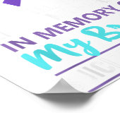 In Memory Of Brother Suicide Awareness Prevention  Poster (Hoek)